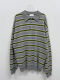 [unisex/wool 50%] Mentor Stripe Overfit Knit