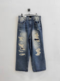 FW Tex Damege Medium Blue Denim PT