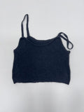 [Bustier set] Collar Wool See-through Knit