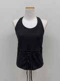 Button Halter Knit Bustier