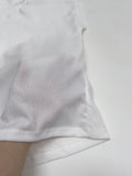 Pleated Tie-neck Short Sleeve T-shirt