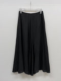 Wrinkle Flare Long Skirt