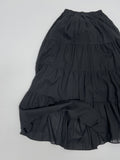 Antique Tiered Flare Long Skirt
