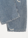 Knee Damage Wide Denim