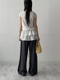 Mori Frill Layered Sleeveless One-Piece Dress