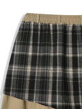 Rafi Check Layered Wide Pants