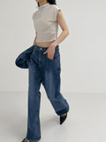 [UNISEX] Sheltie Low Bootcut Denim Pants