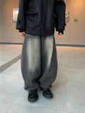 Mobeu washed balloon denim