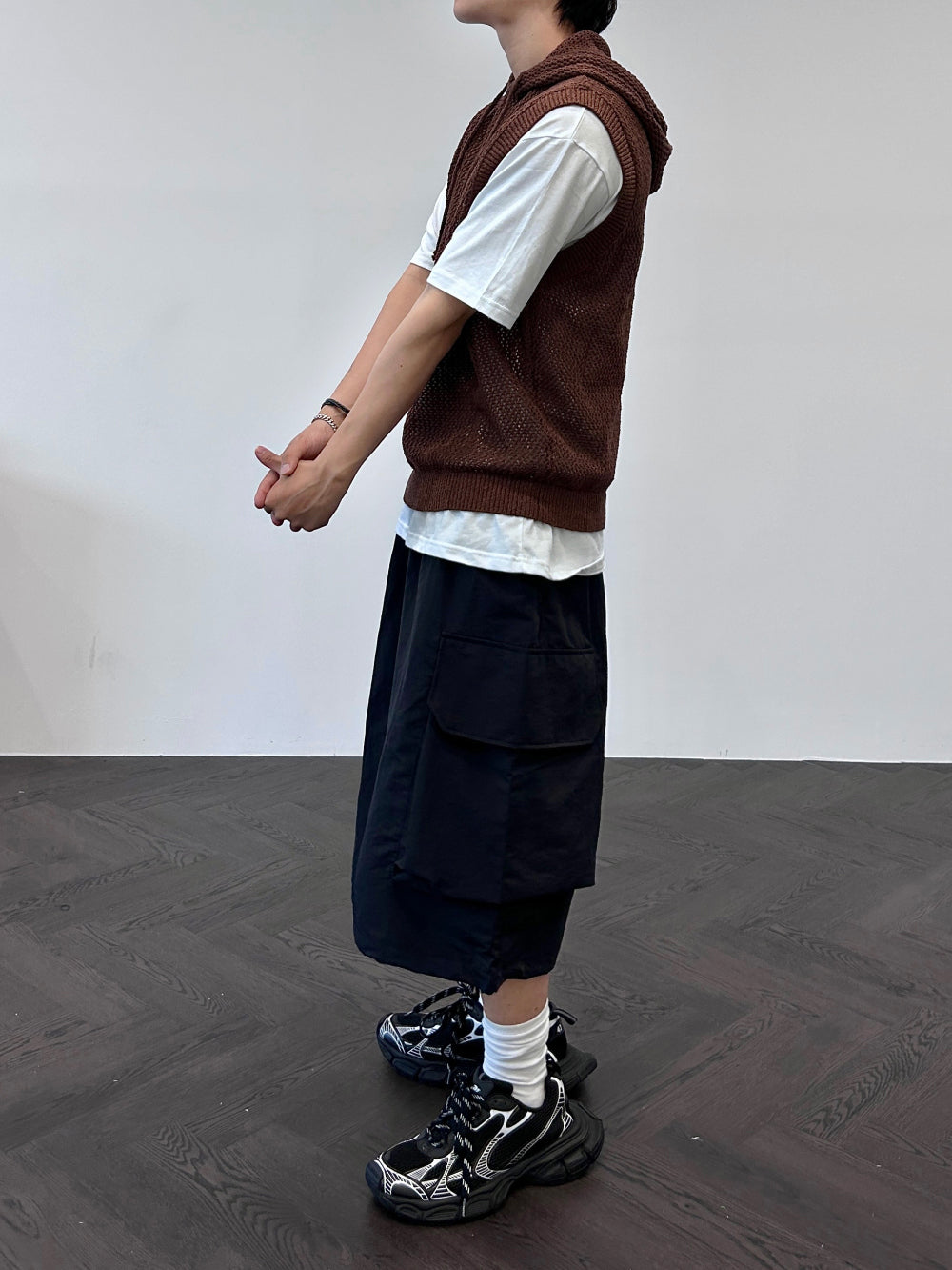 【DISCERNMENT】Lip Big Cargo A-Line Half Pants DISCERNMENT (ディーサーメント) - リップビッグカーゴAライン