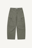 Canvas Cargo Curved Pants