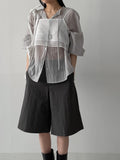 Charlie See-Through Loose Fit Blouse