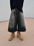 Orb Incision Crop Denim Jeans