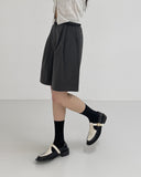 Lejet Cotton Wide Bermuda Pants