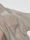 Organza Raglan See-through Blouson Jumper