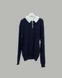 Popping collar knit