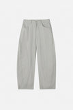 Brit light curved wide pants
