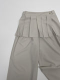 [Skirt SET] Fondue Banding Wide Slacks