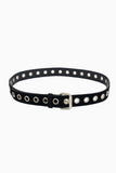 Single eyelet belt