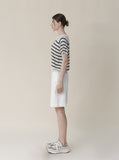 [Premium] Whole Garment Julie Dangara Short Sleeve Knitwear