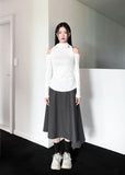 TIE OFF SHOULDER LONGSLEEVE
