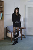 Ari fur V-neck knit