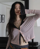 Dio see-through cardigan