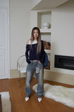 uni straight washing jeans