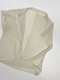 Pleated Mock Neck Cap Sleeve Blouse