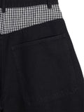 Wellington check balloon cotton pants