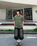 Tony Washed Cargo Bermuda Denim