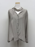 Lien V-Neck Tie Blouse
