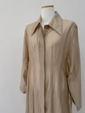 Bridget Pintuck See-Through Long Shirt One Piece