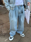 Two-Tuck Medium Washed Denim