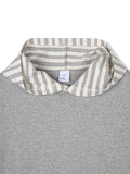 Contrast hood string t-shirt