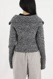 Boca collar knit zip-up