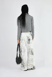 White washed cargo pants