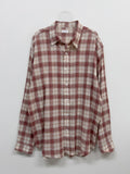 Linen Vintage Check Overfit Shirt