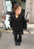 STRING VELLVET HOOD JACKET