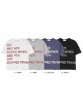 Trying Lettering Crop Short Sleeve T-shirt