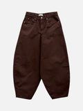 Vibrick Brown Balloon Wide Pants