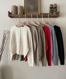 Onlyyou Round Short Sleeve Knit Cardigan