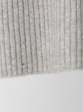 Whole Garment Raccoon Ribbed Polar Knit