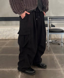 Boa Corduroy Balloon Brushed Cargo Pants