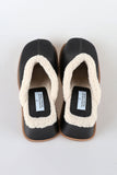 Pony wool bloafer mule