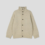 Meno High Neck Polar Knit Cardigan