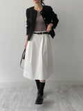 Musk No-Collared Tweed Jacket