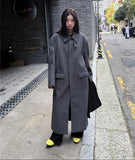 WOOL HIGHNECK LONG COAT