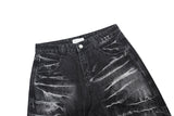 Brachio Crack Wide Denim