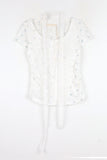 Flower Scarf Shirring Tee