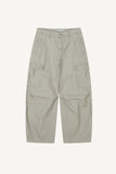 Canvas Cargo Curved Pants